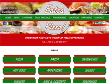 Tablet Screenshot of eatza-pizza.com
